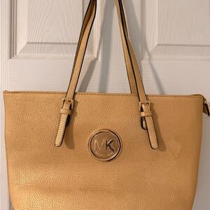 Michael Kors Gold Textured Tote